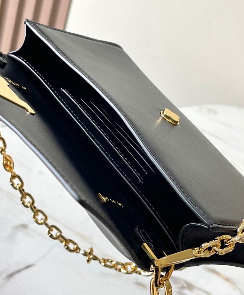 Louis Vuitton Wallet On Chain Capucines M12143 Black